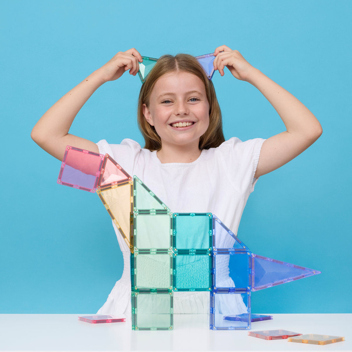 Connetix Magnetic Tiles Pastel Starter Pack – 56 Pieces