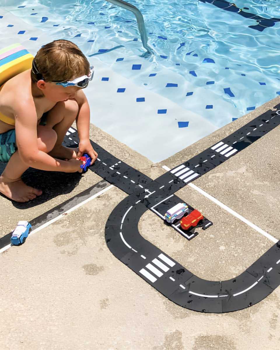 Waytoplay King of the Road Extra Large Set – 40-Piece Flexible Toy Road