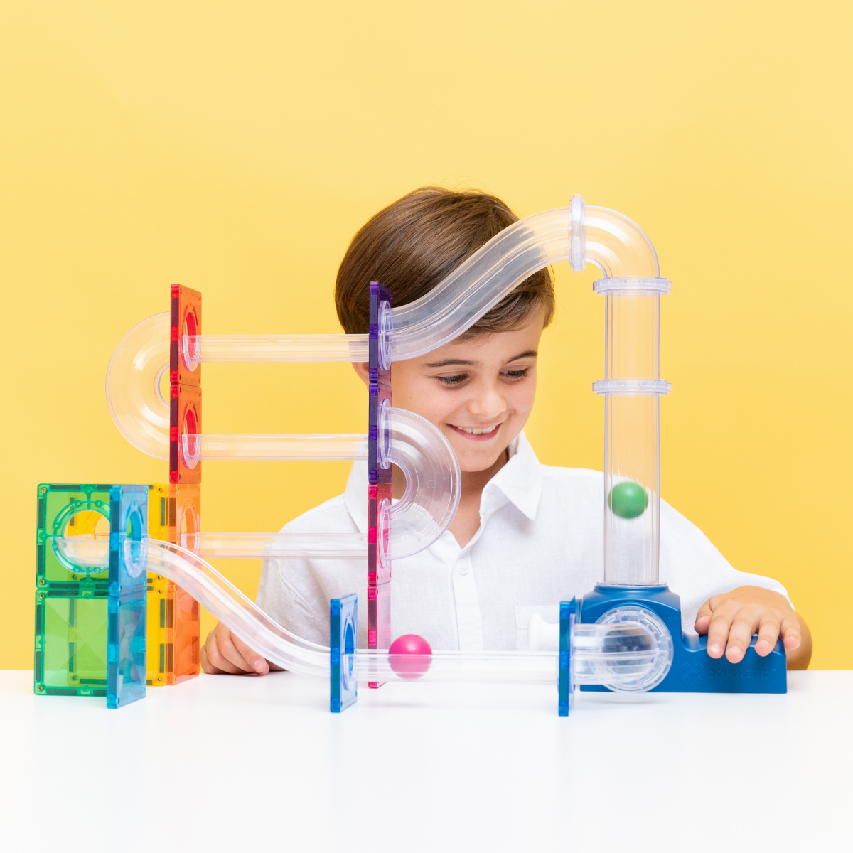 Connetix Magnetbausteine Kugelbahn Launcher Pack – 47 Teile