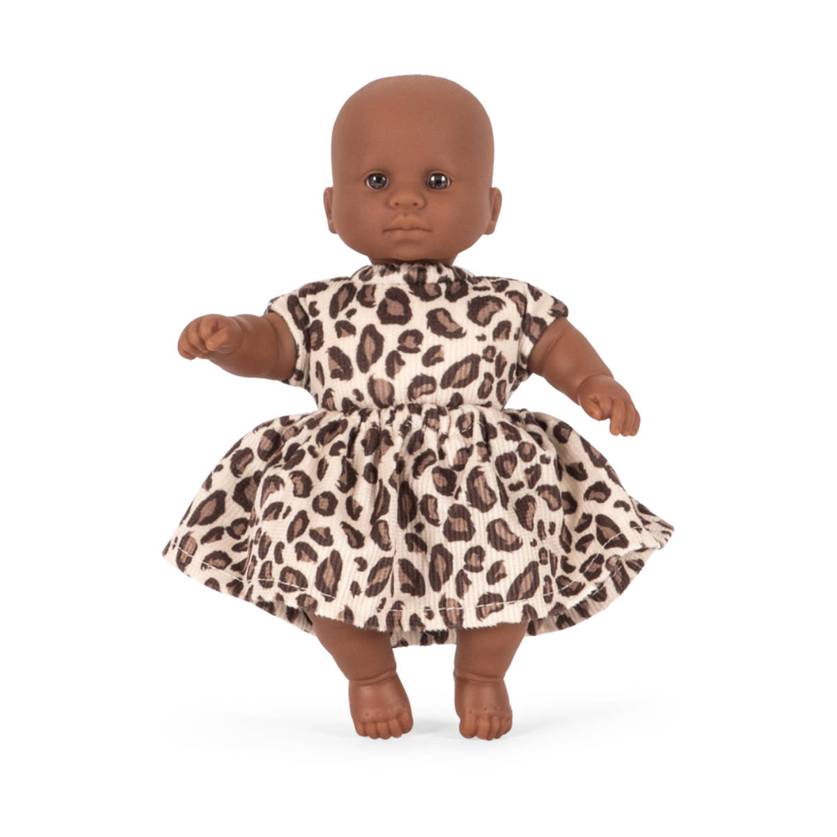 Konges Sløjd Mini Puppe KS106162 in Leo-Print - Vorderansicht