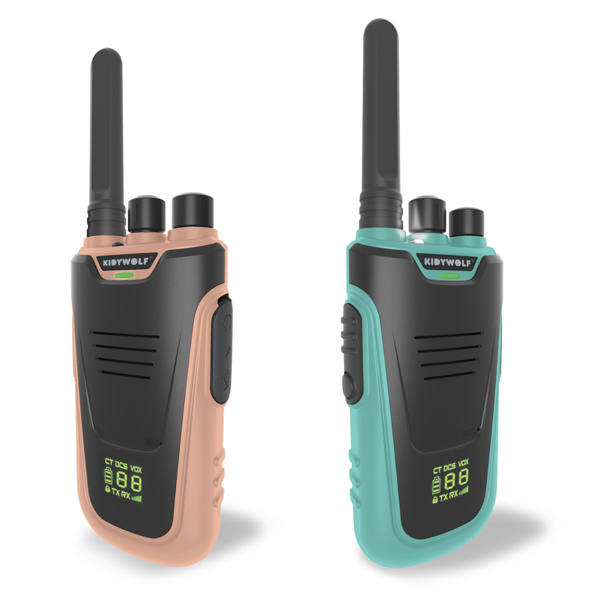 Kidywolf Kidytalk Walkie-Talkies with LED Flashlight