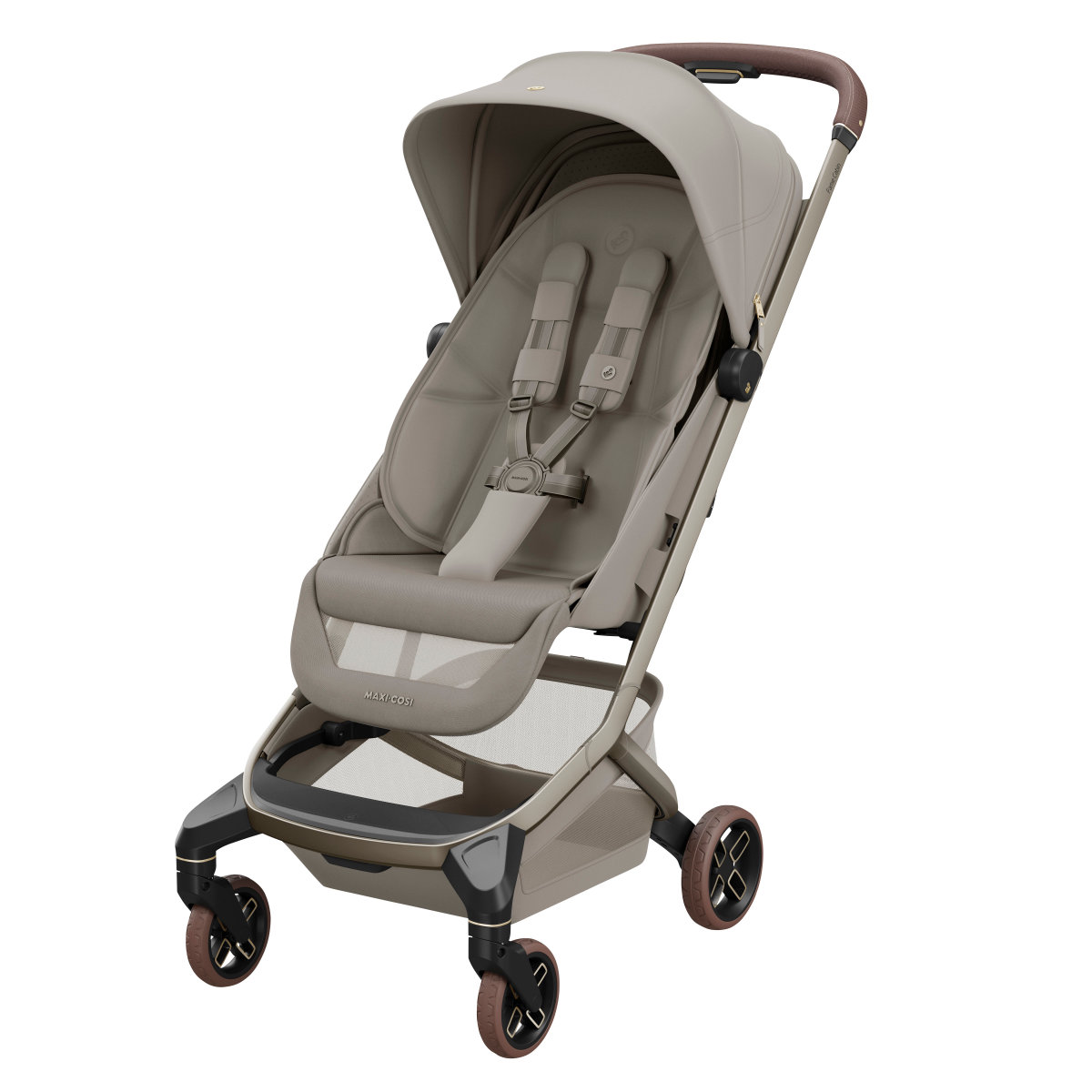 Maxi-Cosi Fame Cabin Buggy in Beige - schräge Ansicht