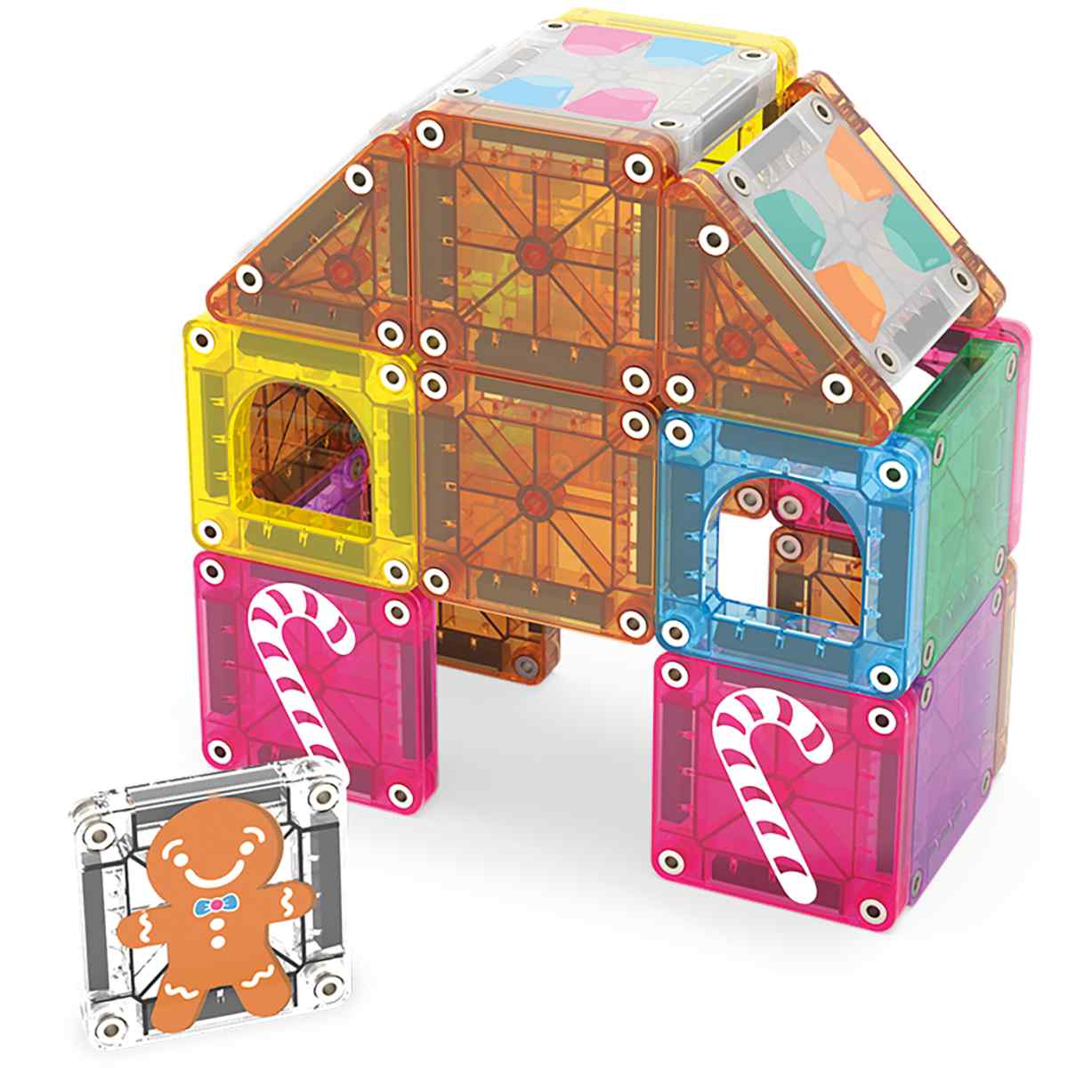 Magna-Tiles microMAGS Gingerbread House - 24 Teile