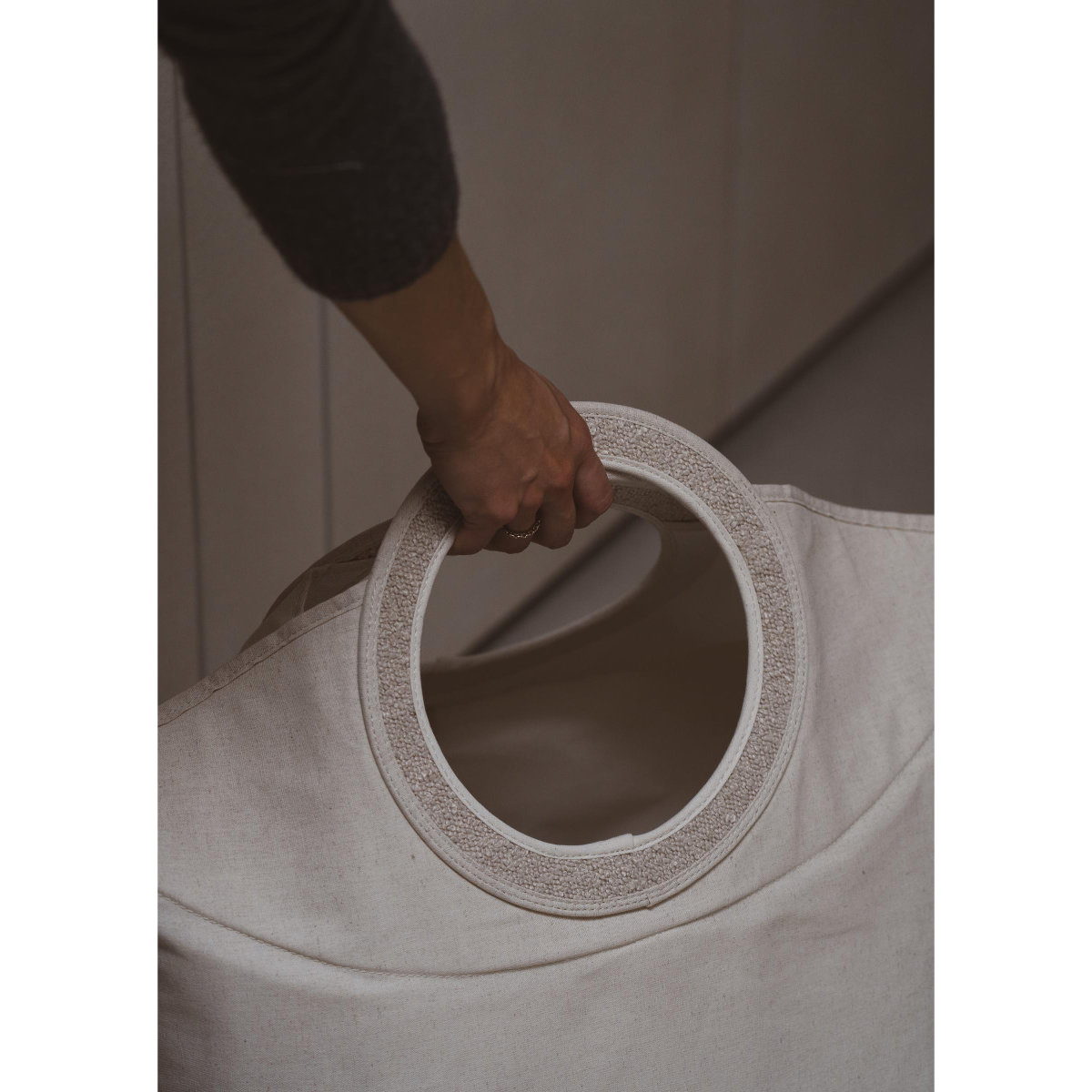 Quax Faltbarer Aufbewahrungskorb 65MM021 in Beige - Detailansicht