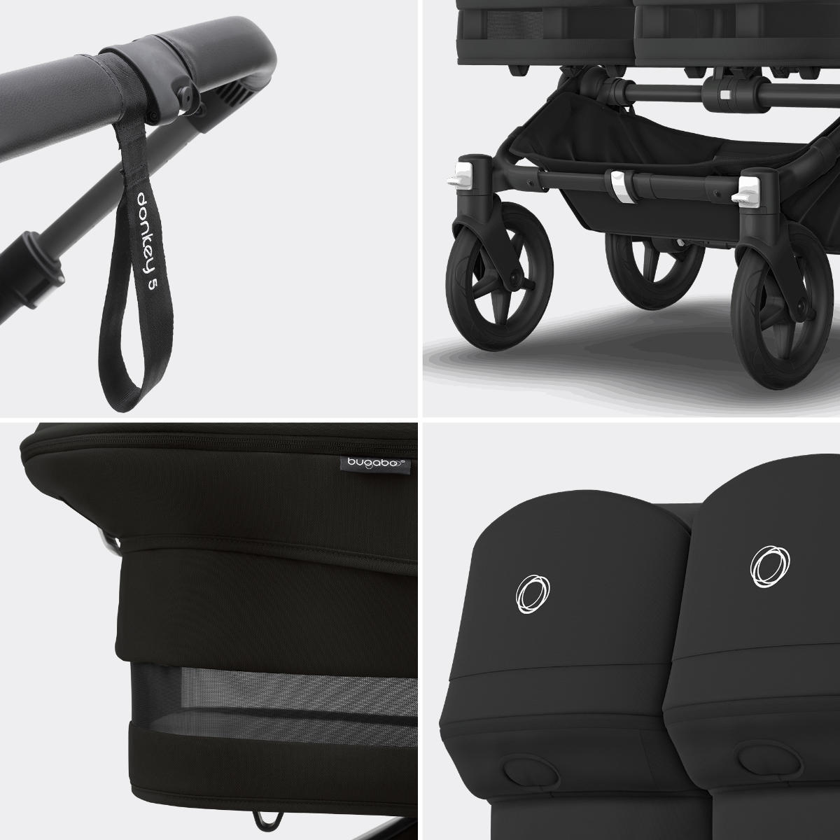 Bugaboo Donkey 5 Twin Kinderwagen Set 3 in 1 inkl. Cybex Cloud T i-Size