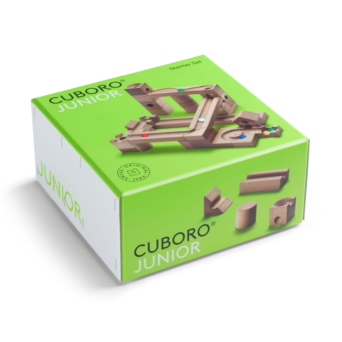 CUBORO Kugelbahn JUNIOR das Starter Set, 40-teilig