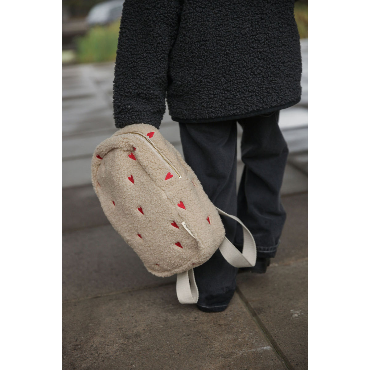 Studio Noos Teddy Hearts Mini Backpack