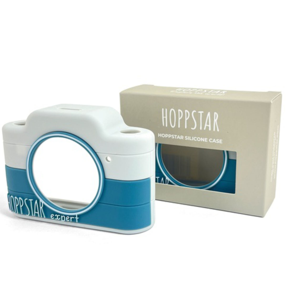 Hoppstar Expert Silicone Cover in Blau-Weiß - Vorderansicht