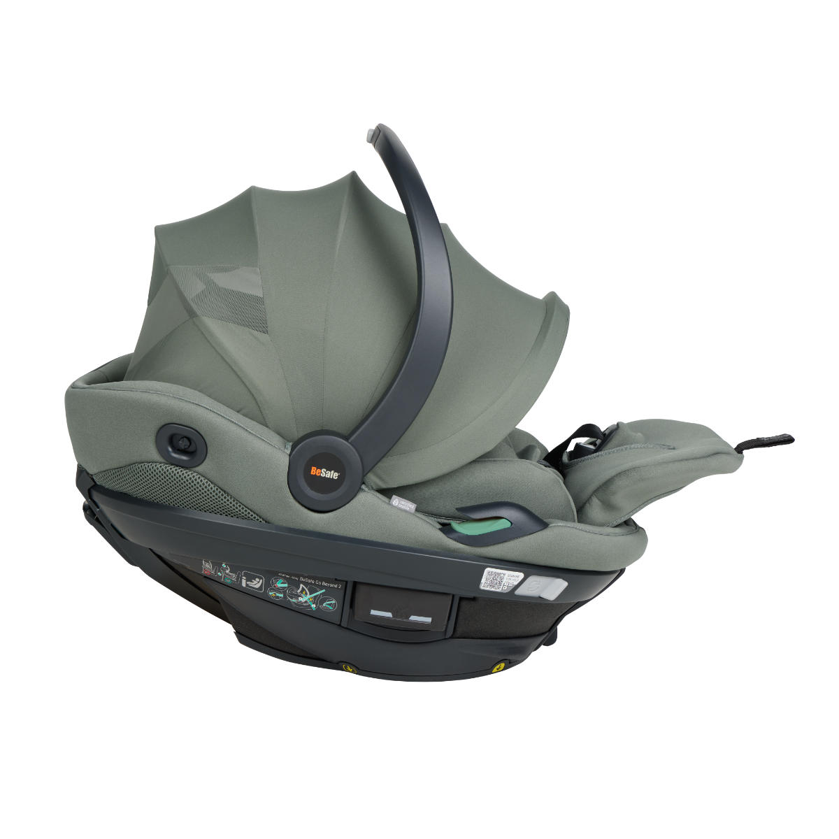 BeSafe Go Beyond2 i-Size Babyschale inkl. Beyond ISOFIX Base + Gratis Sommerbezug